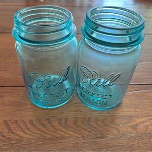 Vintage Ball Mason Jars in Aqua